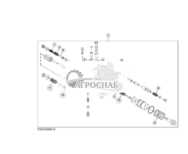 Комплект крепежных деталей тормозного клапана, ручного резервного - ST75297 586.jpg